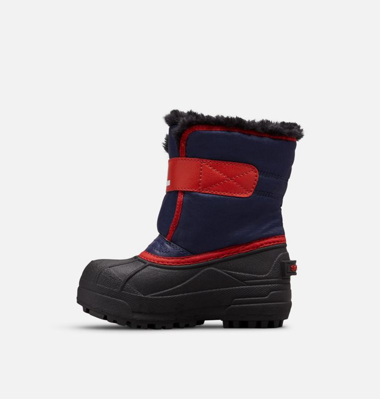 Kids Snow Boots Navy/Red - Sorel Childrens Commander™ - 724-MBQCOR